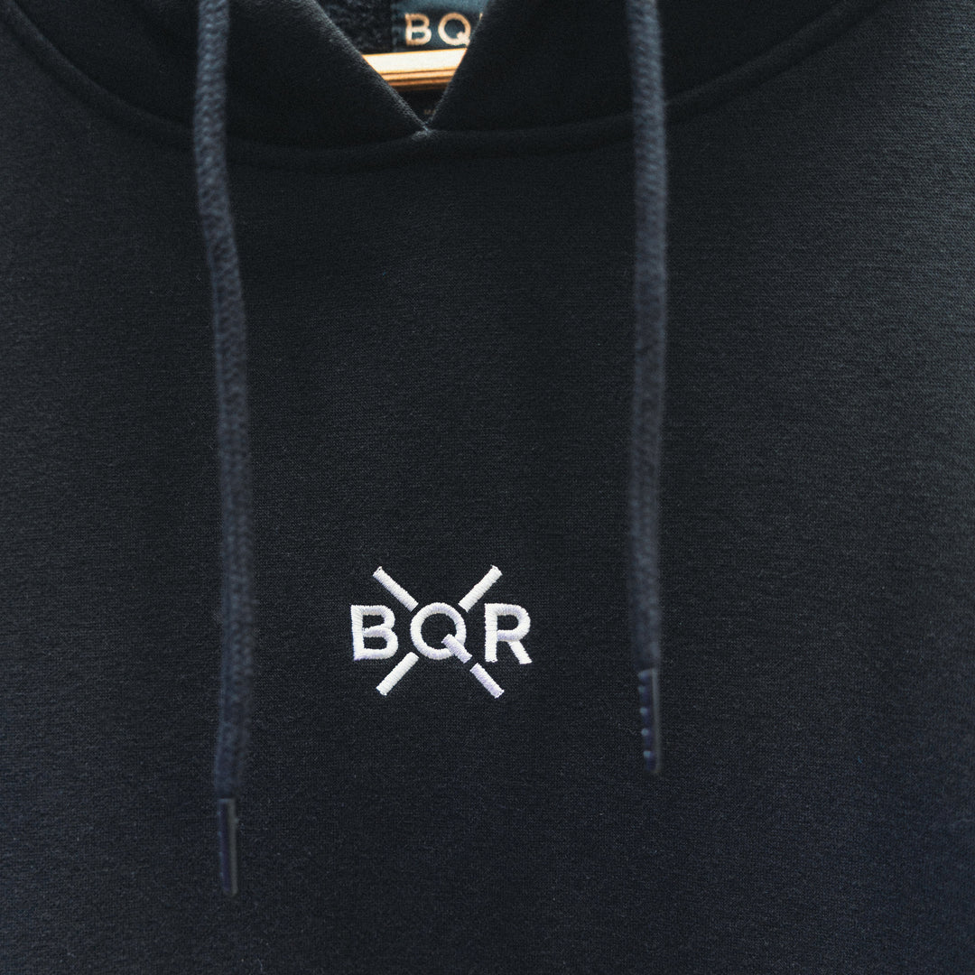 Luxe Bold Hoodie - Black