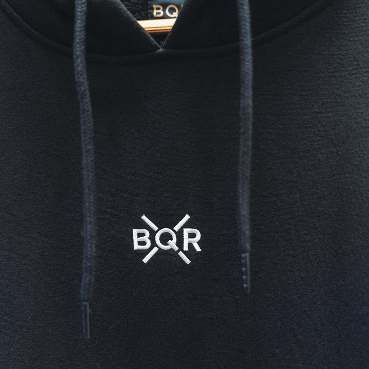 Luxe Bold Hoodie - Black