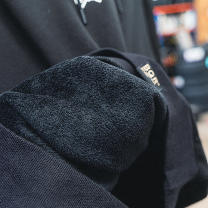 Luxe Bold Hoodie - Black