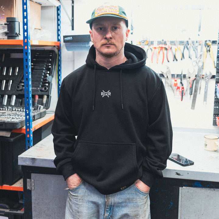 Luxe Bold Hoodie - Black