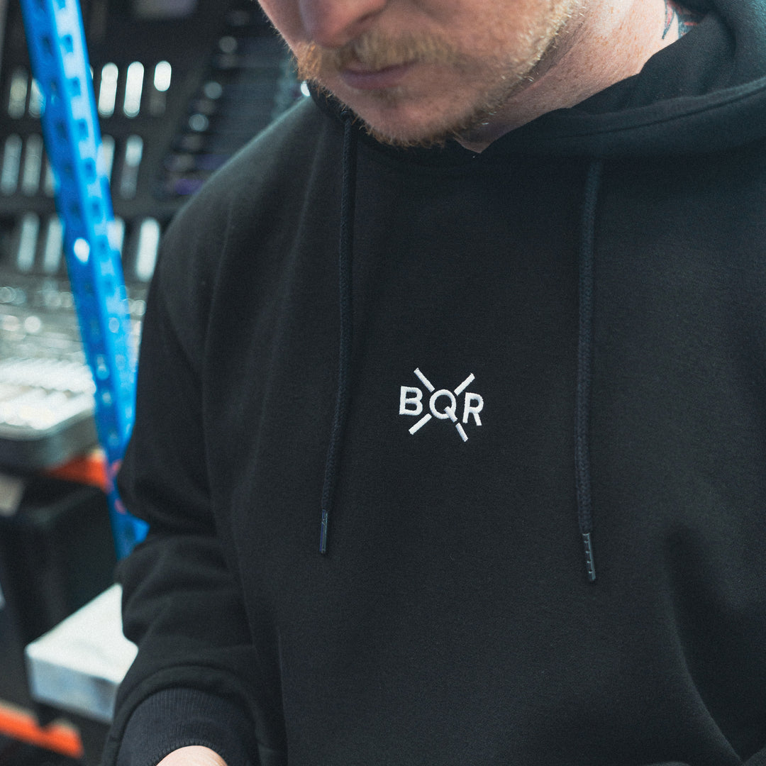 Luxe Bold Hoodie - Black