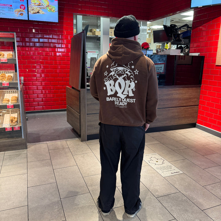 Barely Quest Ready Hoodie - Brown