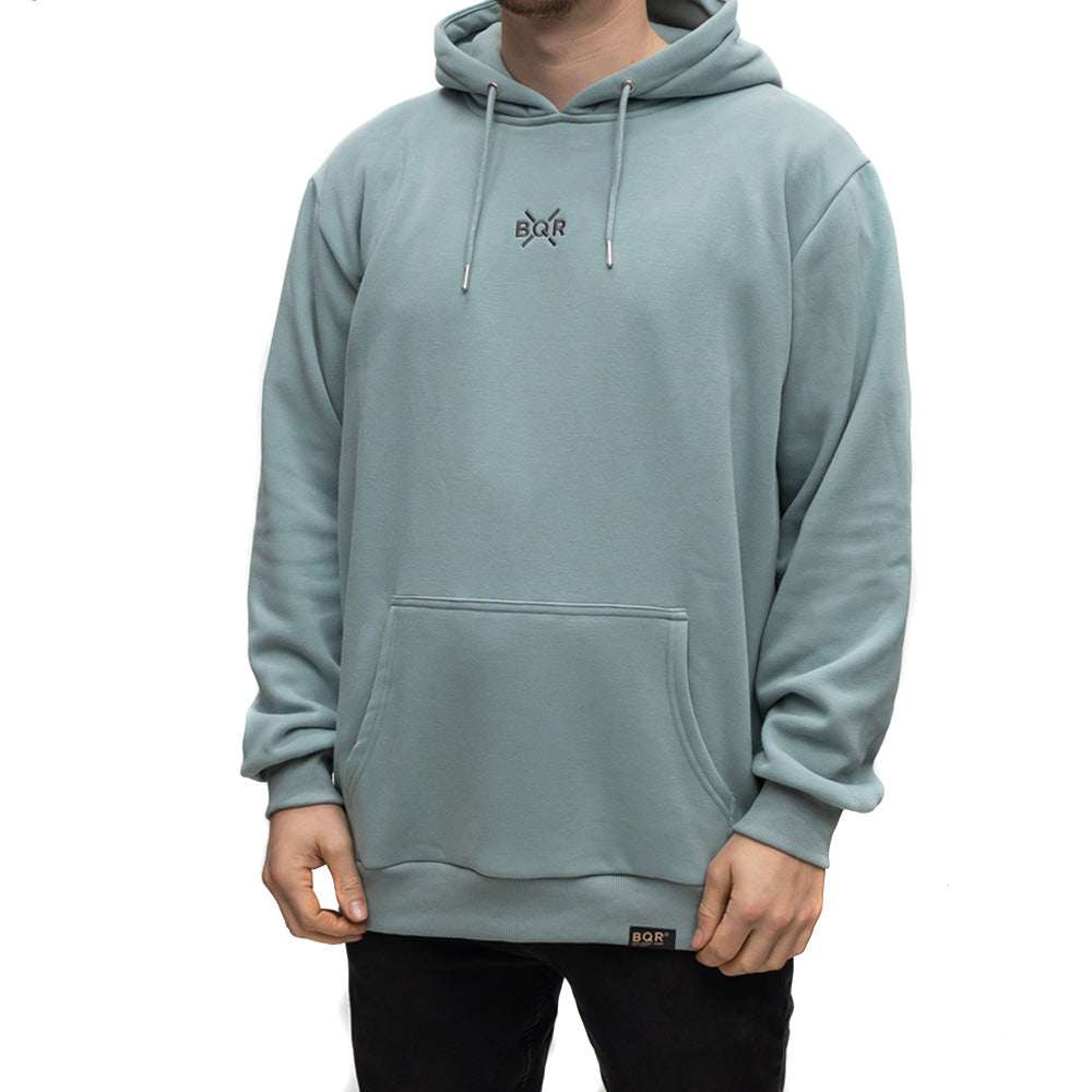 Luxe Bold Hoodie - Pastel Blue