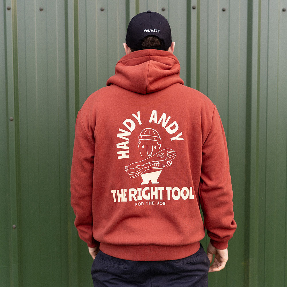 Handy Andy Hoodie - Burgundy