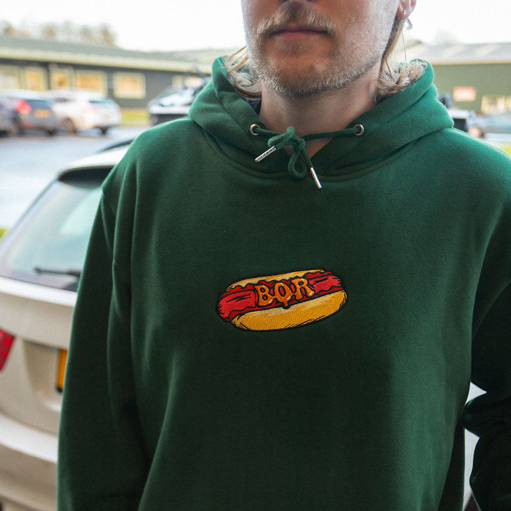 Luxe Hotdog Hoodie - Green