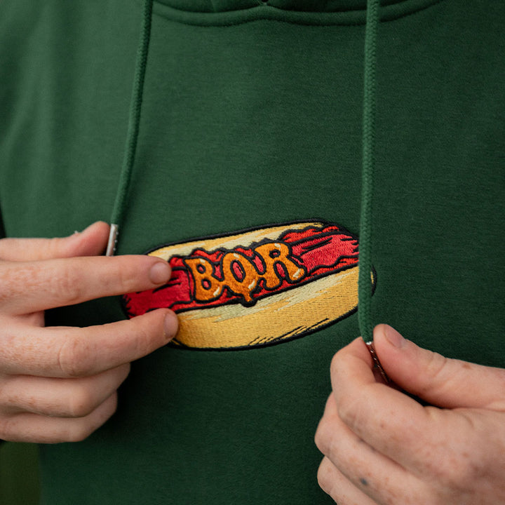Luxe Hotdog Hoodie - Green