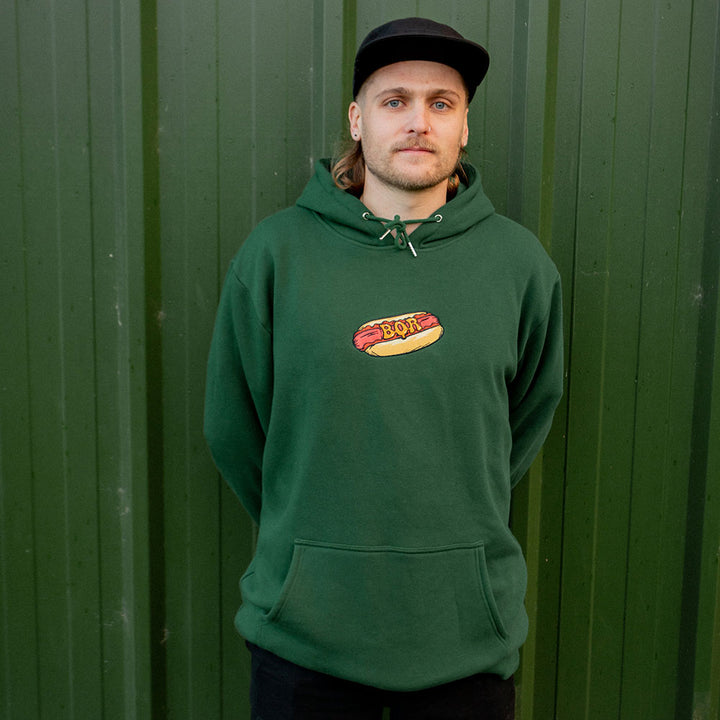 Luxe Hotdog Hoodie - Green